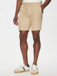 INDICODE Szorty materiałowe Wamo 70-728 Beżowy Slim Fit. Brązowe szorty męskie INDICODE, bez wzorów, z bawełny. Za 119.99 zł.