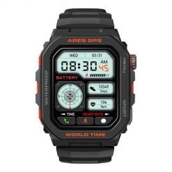 Smartwatch Zeblaze Ares GPS (czarny). Czarne zegarki smartwatch Zeblaze, z aplikacjami, z koronki. Za 200.99 zł.