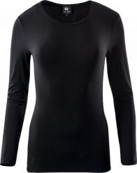 IQ Bluza damska Milky WMNS LS czarna r. L. Czarne bluzy damskie IQ, l, bez wzorów, bez ramiączek, bez kaptura. Za 61.91 zł.