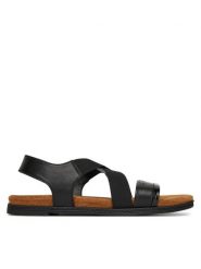 Lasocki Sandały WI16-ARIA-01 Czarny. Czarne sandały damskie Lasocki, bez wzorów, ze skóry, bez obcasa, na płaskiej podeszwie, bez zapięcia. Za 135.99 zł.