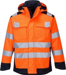 Kurtka męska Portwest MV70 - Kurtka Modaflame Multi Norm Arc - żółty-granatowy XL. Niebieskie kurtki męskie Portwest, m, bez wzorów, bez kaptura. Za 1,028.74 zł.