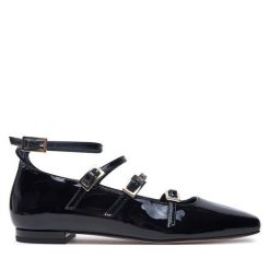 Baleriny ALOHAS. Czarne balerinki damskie ALOHAS, bez wzorów, bez obcasa, bez zapięcia. Za 479.99 zł.