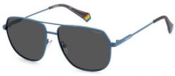 Polaroid Okulary POLAROID PLD6195SXFLLF. Okulary przeciwsłoneczne, Kolor niebieski. Unisex. NoSize. Niebieskie okulary przeciwsłoneczne damskie POLAROID. Za 194.83 zł.