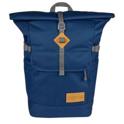 Plecak sportowo-turystyczny dla dorosłych Hatchet Rolltop Backpack. Niebieskie plecaki damskie Jansport, bez wzorów, sportowe. Za 339.99 zł.