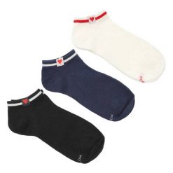 Damskie Skarpety Z Serduszkiem Moraj Mix Kolor 3 Pary. Białe skarpetki damskie Moraj, bez wzorów, z tkaniny. Za 24.99 zł.