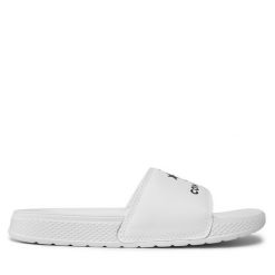 Klapki Converse. Białe klapki damskie Converse, bez wzorów, retro, bez obcasa, bez zapięcia. Za 99.99 zł.