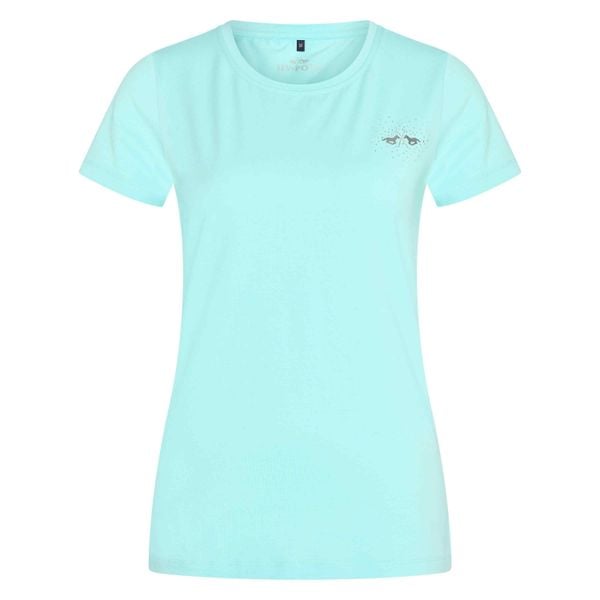 Koszulka damska HV Polo Classic. Niebieskie koszulki sportowe damskie HV POLO, bez wzorów, bez ramiączek. Za 221.00 zł.