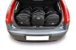 Torby Do Bagażnika Citroen C4 5 Hatchback 2004-2010 3Szt Kjust. Czarne torby podróżne damskie KJUST, bez wzorów, z kauczuku. Za 996.00 zł.
