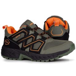 Buty męskie sportowe trekkingowe LOTTO GROTON. Brązowe buty sportowe męskie Lotto, bez zapięcia. W wyprzedaży za 159.00 zł.