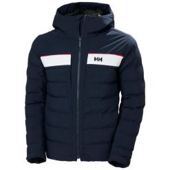 Kurtka z kapturem Helly Hansen Bossanova. Niebieskie kurtki sportowe męskie Helly Hansen, m, bez wzorów, z puchu, z kapturem, narciarskie. W wyprzedaży za 1,119.20 zł.