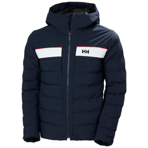 Kurtka z kapturem Helly Hansen Bossanova. Niebieskie kurtki sportowe męskie Helly Hansen, na zimę, m, bez wzorów, z materiału, z kapturem, narciarskie. Za 1,511.75 zł.