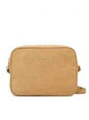 Patrizia Pepe Torebka 8B8985/L152-B880 Beżowy. Brązowe listonoszki damskie Patrizia Pepe, bez wzorów, ze skóry, bez dodatków. Za 729.99 zł.