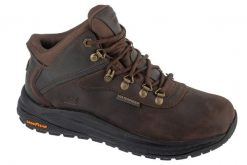Buty trekkingowe męskie, Slip-Ins: Meroe - Pikeman. Brązowe trekkingi męskie Skechers, z materiału, bez zapięcia. Za 399.99 zł.