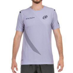T-shirt Bullpadel Paquito 25V light grey z fluo detalami. Czarne t-shirty damskie bullpadel, l, bez wzorów, klasyczne, bez kołnierzyka, bez ramiączek. Za 159.15 zł.