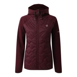 Damska kurtka z kapturem Dare 2B Torrek Flexy. Fioletowe kurtki sportowe damskie Dare 2B, na zimę, l, bez wzorów, z materiału, bez ramiączek, z kapturem, trekkingowe. Za 384.60 zł.