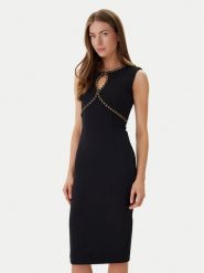 Marciano Guess Sukienka koktajlowa 6RGK18 9373Z Czarny Regular Fit. Czarne sukienki damskie Marciano Guess, z aplikacjami, z syntetyku, wizytowe, bez kołnierzyka, bez ramiączek. Za 859.99 zł.