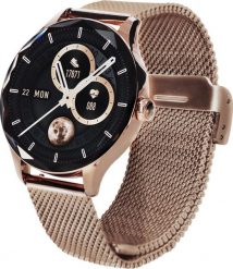 Smartwatch Garett Viva Różowe złoto (VIVA_GLD_STL). Czerwone zegarki smartwatch GARETT, bez wzorów. Za 469.00 zł.
