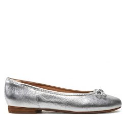 Baleriny Clarks. Szare balerinki damskie Clarks, bez wzorów, bez obcasa, bez zapięcia. Za 299.99 zł.