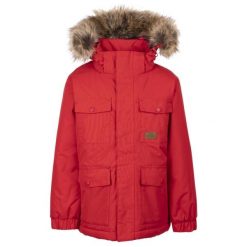 Trespass Upsider- Męska kurtka przeciwdeszczowa Tp50 czerwona. Czerwone kurtki męskie Trespass, m, bez wzorów, z puchu, bez kaptura. Za 369.99 zł.
