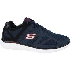Buty treningowe męskie, Skechers Verse Flash Point. Niebieskie buty sportowe męskie Skechers, bez wzorów, bez zapięcia. Za 249.99 zł.