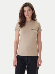 Karl Lagerfeld Jeans T-Shirt A1W17004 Zielony Slim Fit. Zielone t-shirty damskie Karl Lagerfeld Jeans, m, bez wzorów, z bawełny, bez kołnierzyka, bez ramiączek. Za 219.99 zł.