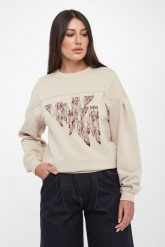 Bluza damska z logo Euforico MM. Bluzy damskie MM, m, bez wzorów, bez ramiączek, bez kaptura. Za 849.00 zł.