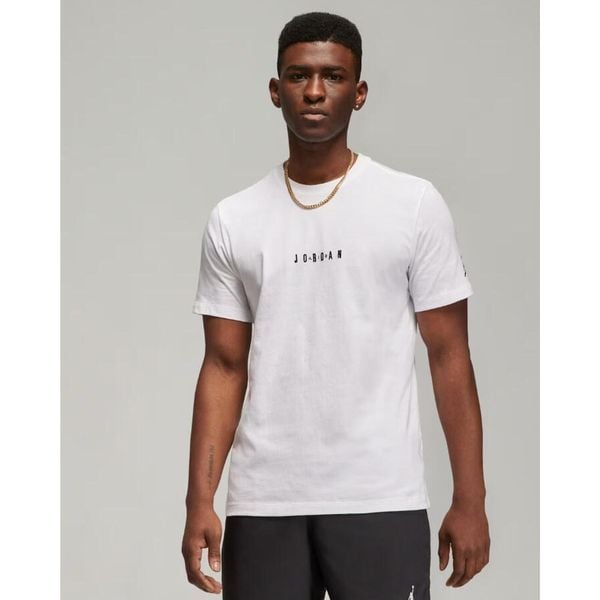 Koszulka Jordan Air Biała - DM3182-100. Białe bluzki damskie Jordan, bez wzorów, sportowe, bez kołnierzyka, bez ramiączek. Za 171.35 zł.