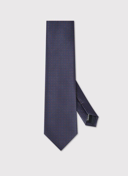 Krawat męski w beżowy wzór. Brązowe krawaty i muchy Pako Lorente, bez wzorów, z poliesteru, biznesowe. Za 99.99 zł.