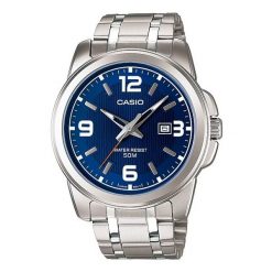 Zegarek Męski CASIO MTP-1314D-2AVDF Srebrzysty. Zegarki męskie Casio, bez wzorów. W wyprzedaży za 314.15 zł.