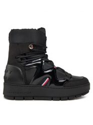 Tommy Hilfiger Śniegowce Patent Snowboot FW0FW07852 Czarny. Czarne śniegowce damskie Tommy Hilfiger, ze skóry, bez zapięcia. Za 449.99 zł.