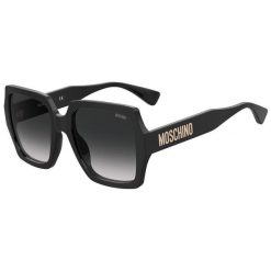 Okulary przeciwsłoneczne MOSCHINO MOS127/S 807 dla kobiet, rozmiar 56 mm. Czarne okulary przeciwsłoneczne damskie MOSCHINO. W wyprzedaży za 943.80 zł.