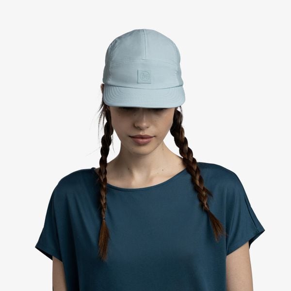 Czapka z daszkiem BUFF 5 PANEL GO CAP SOLID. Niebieskie czapki damskie Buff, na lato, bez wzorów, z elastanu. Za 172.50 zł.