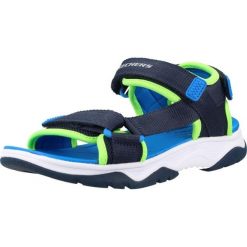 Sandały SKECHERS 407013L Niebieski. Niebieskie sandały męskie Skechers, bez wzorów, z tkaniny, bez zapięcia. Za 170.99 zł.