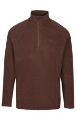 Bluza microfleece z półrozpinanym zamkiem i paskami. Brązowe bluzy damskie Trespass, s, bez wzorów, z materiału, bez ramiączek, bez kaptura. Za 188.99 zł.