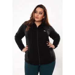 Bluza fitness damska Rough Radical Universal Hoodie Plus size. Czarne bluzy damskie ROUGH RADICAL, plus size, bez wzorów, sportowe, bez ramiączek, bez kaptura. Za 179.90 zł.
