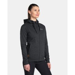 Damska bawełniana bluza Kilpi BERY-W. Czarne bluzy damskie Kilpi, l, bez wzorów, z bawełny, casualowe, bez ramiączek, bez kaptura. Za 174.18 zł.
