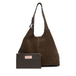 Torebka Coccinelle. Brązowe shopperki damskie Coccinelle, bez wzorów, bez dodatków. Za 1,399.00 zł.