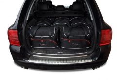 Torby Do Bagażnika Porsche Cayenne 2002-2010 5Szt Kjust. Czarne torby podróżne damskie KJUST, bez wzorów, z kauczuku. Za 1,542.00 zł.