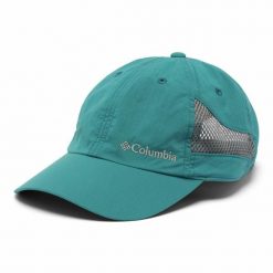 Czapka z daszkiem Columbia Tech Shade II Hat. Niebieskie czapki damskie Columbia, bez wzorów, sportowe. Za 110.70 zł.