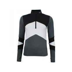 Damska koszulka 1st Skin z zamkiem błyskawicznym Peak Mountain. Czarne bluzki damskie Peak Mountain, bez wzorów, eleganckie, bez kołnierzyka, bez ramiączek. W wyprzedaży za 170.00 zł.