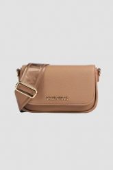 VALENTINO Brązowa listonoszka Miramar Flap Bag. Brązowe listonoszki damskie Valentino by Mario Valentino, bez wzorów, małe, bez dodatków. W wyprzedaży za 309.99 zł.