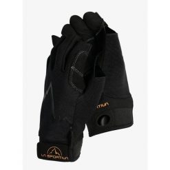 Rękawiczki via ferrata La Sportiva Ferrata Gloves. Czarne rękawiczki męskie La Sportiva, bez wzorów. Za 169.29 zł.