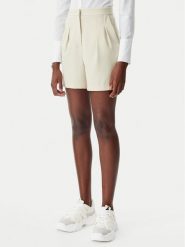 Patrizia Pepe Szorty materiałowe 8P0697/A545-B814 Beżowy Regular Fit. Brązowe szorty damskie Patrizia Pepe, bez wzorów, z materiału. Za 459.99 zł.