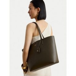 Torebka LAUREN RALPH LAUREN. Zielone shopperki damskie Lauren Ralph Lauren, bez wzorów, bez dodatków. Za 989.99 zł.