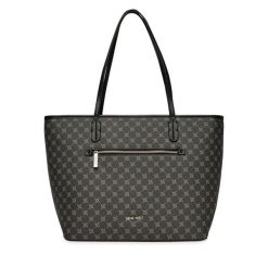 Torebka Nine West. Czarne shopperki damskie Nine West, bez wzorów, bez dodatków. Za 249.99 zł.