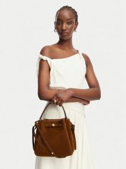 Tory Burch Torebka Romy 174221 Brązowy. Brązowe torebki do ręki damskie Tory Burch, bez wzorów, ze skóry, bez dodatków. Za 2,164.00 zł.