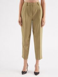 Bruuns Bazaar Spodnie materiałowe Cindy BBW2393 Zielony Loose Fit. Zielone spodnie materiałowe damskie Bruuns Bazaar, bez wzorów, z materiału. Za 599.99 zł.