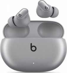 Słuchawki Apple Beats Studio Buds + srebrne (MT2P3EE/A). Szare słuchawki bezprzewodowe Apple. Za 915.89 zł.
