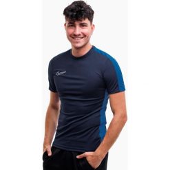 Koszulka sportowa męska Nike DF Academy. Niebieskie koszulki sportowe męskie Nike, m, bez wzorów, bez ramiączek, do piłki nożnej. Za 88.00 zł.
