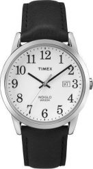 Zegarek Timex TW2P75600 Easy Reader Indiglo męski czarny. Czarne zegarki męskie Timex, bez wzorów. Za 279.00 zł.
